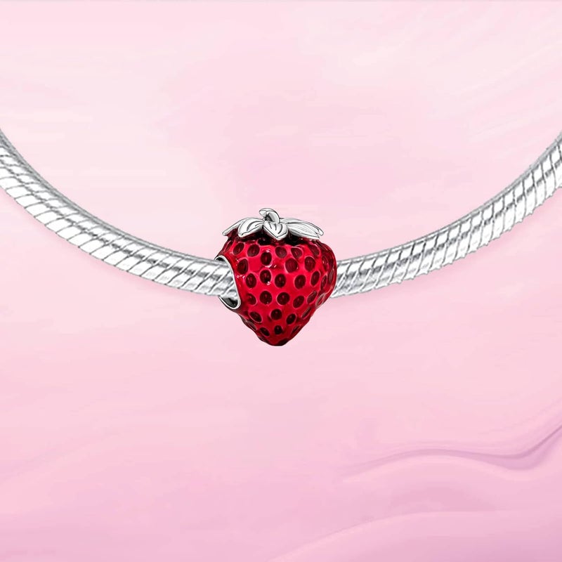 VALGACLS 925 Sterling Silver Family Love Mom Mouse Heart Charms for Bracelets Necklace Valentine's Day Mother's Day Jewelry Charm for Women - Image 2